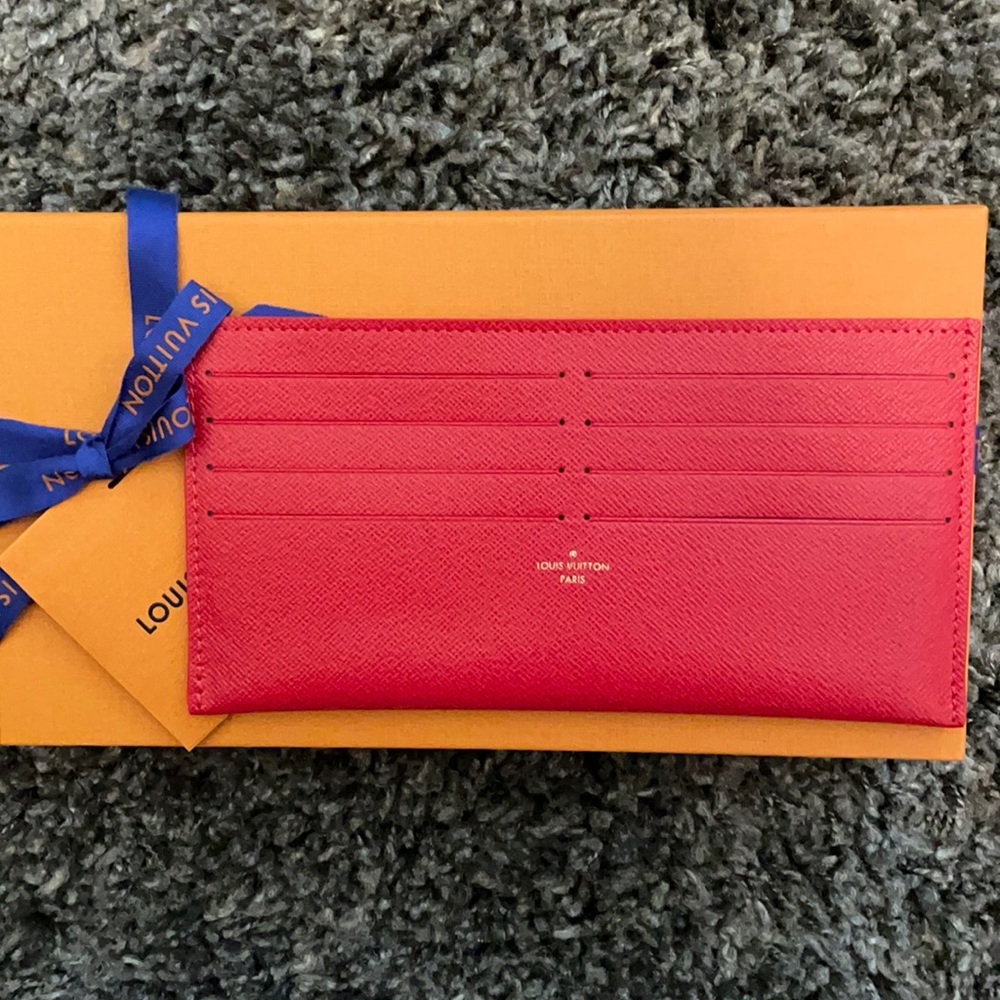 Louis Vuitton Felicie Card Holder Insert (Red)